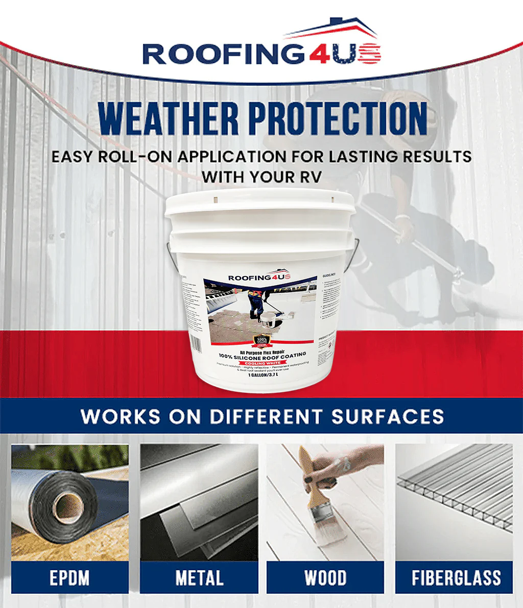 All Purpose Flex Repair 100% Silicone Roof Sealant - 1 Gallon (Pallet of 120) - Image 5