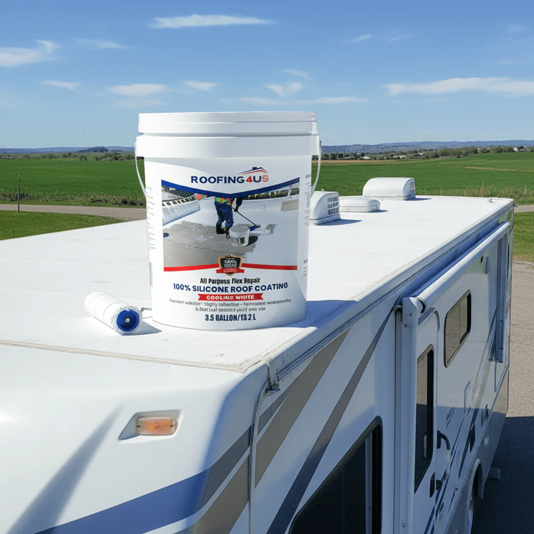 All Purpose Flex Repair 100% Silicone Roof Sealant - 3.5 Gallon - Image 8
