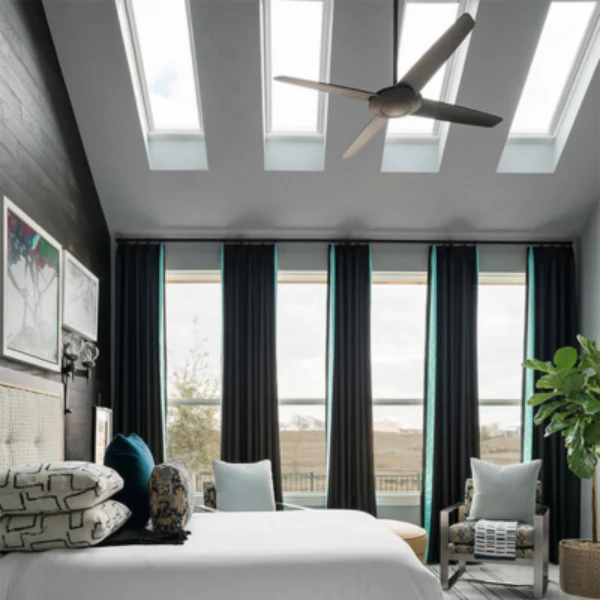VELUX Fixed Curb Mount Skylight - White Solar Powered Shade - Image 14
