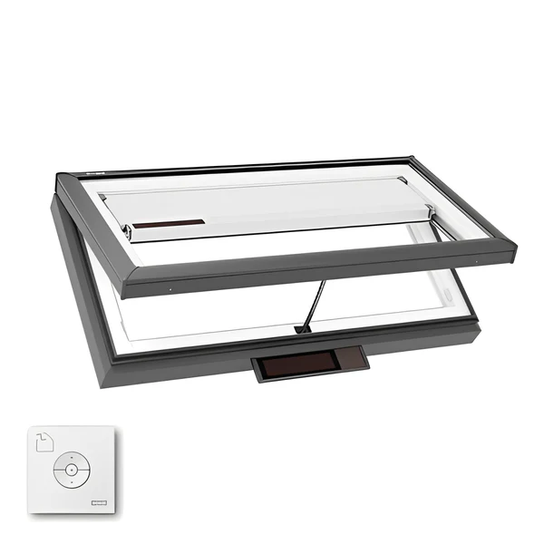 VELUX Solar Powered Venting Curb Mount Skylight - White Solar Powered Shade - Image 18