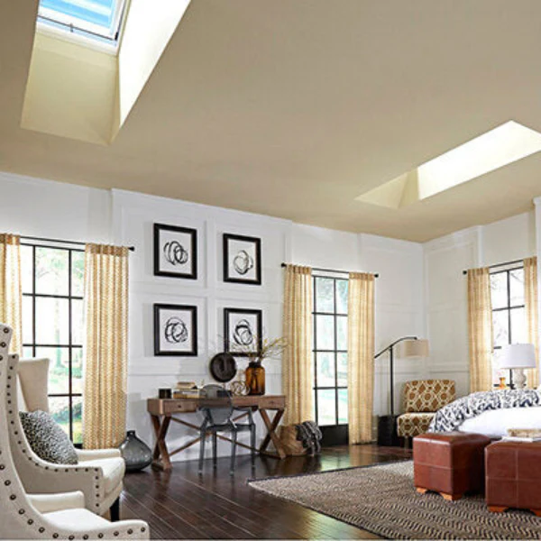 VELUX Solar Powered Venting Curb Mount Skylight - White Solar Powered Shade - Image 6
