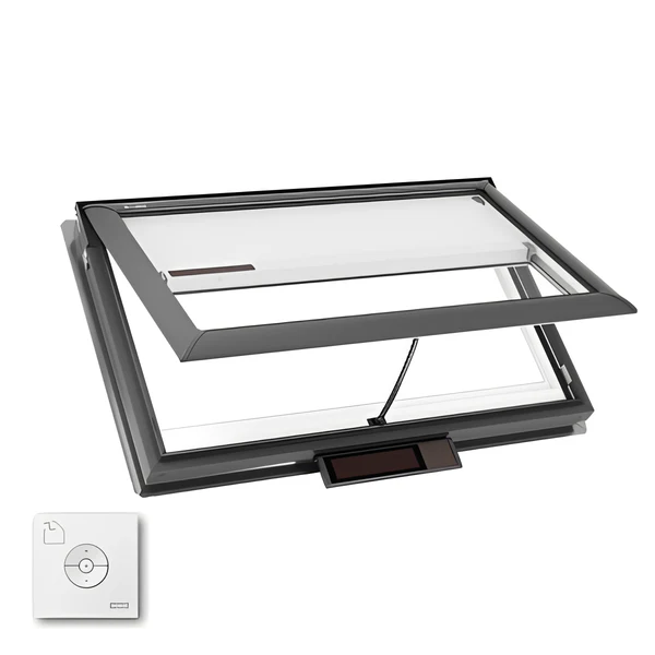 VELUX Solar Powered Venting Deck Mount Skylight - White Solar Powered Shade - Image 19