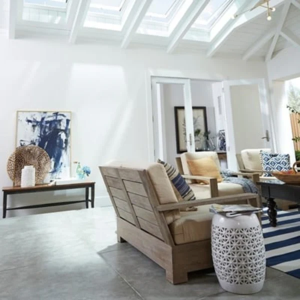 VELUX Solar Powered Venting Deck Mount Skylight - White Solar Powered Shade - Image 8